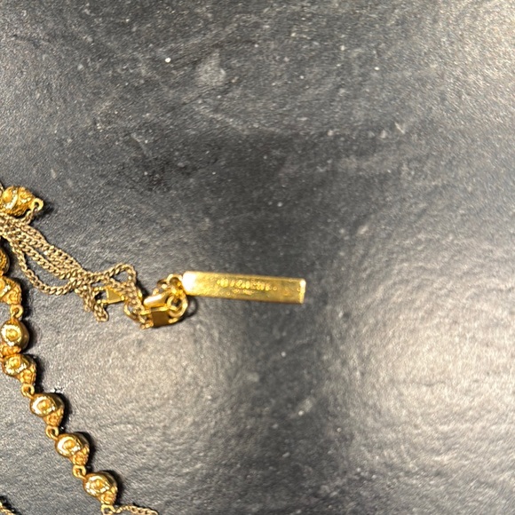 GIVENCHY made in Italy Skull Gold 20”Long Necklace - Picture 7 of 11